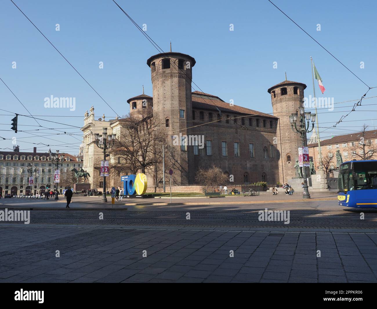 Piazza Castello a Torino Foto Stock