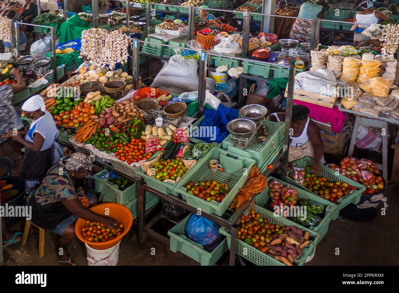 Cabo Verde - Santiago / Praia - Mercado Municipal di Praia Foto Stock