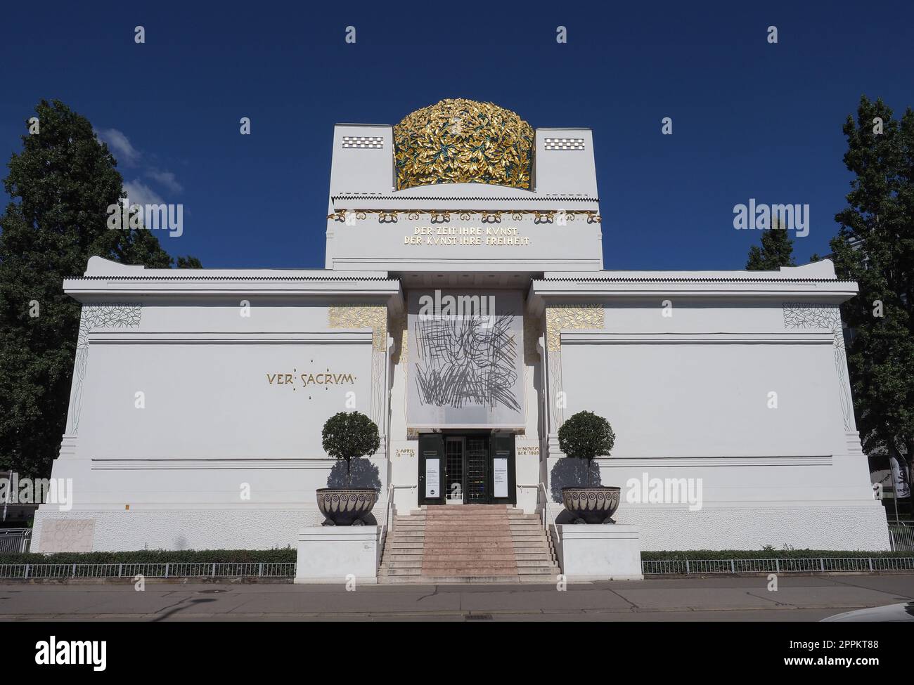 Edificio della secessione a Vienna Foto Stock