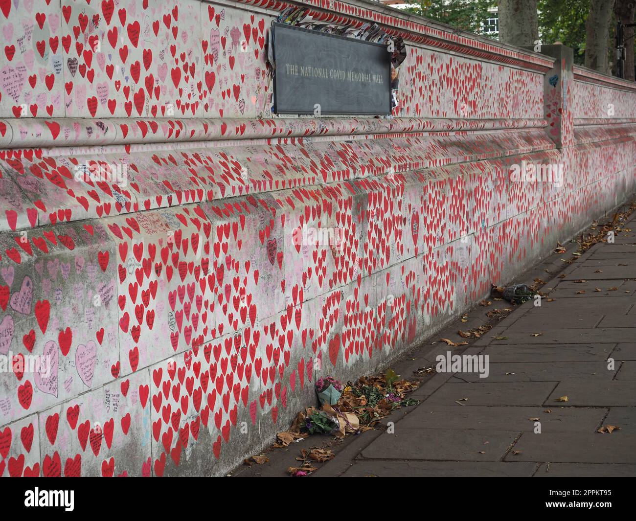National Covid Memorial Wall a Londra Foto Stock