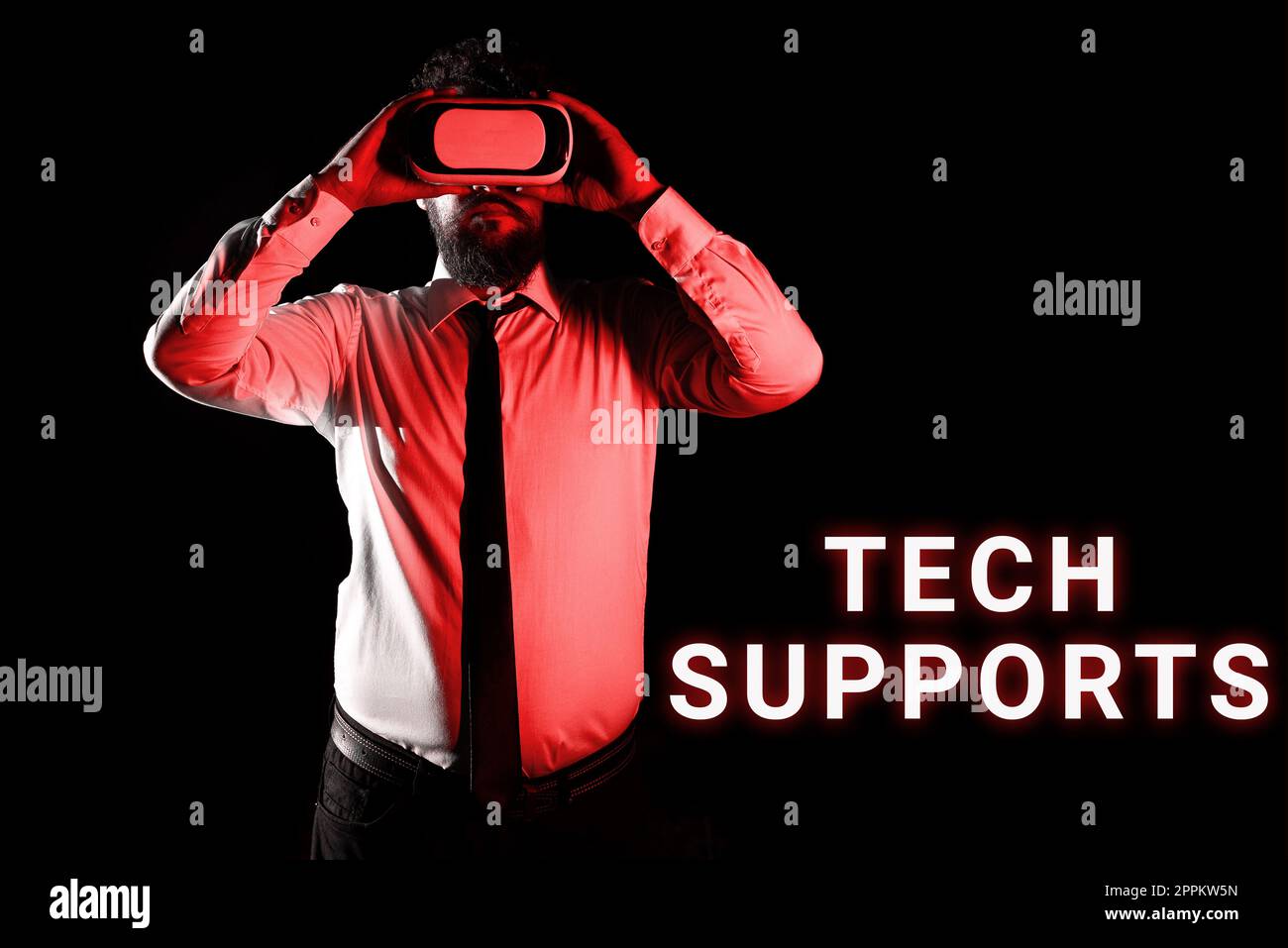 Supporto tecnico per la scrittura a mano. Parola scritta sulla Guida fornita dal tecnico Online o dal Servizio clienti Call Center Foto Stock