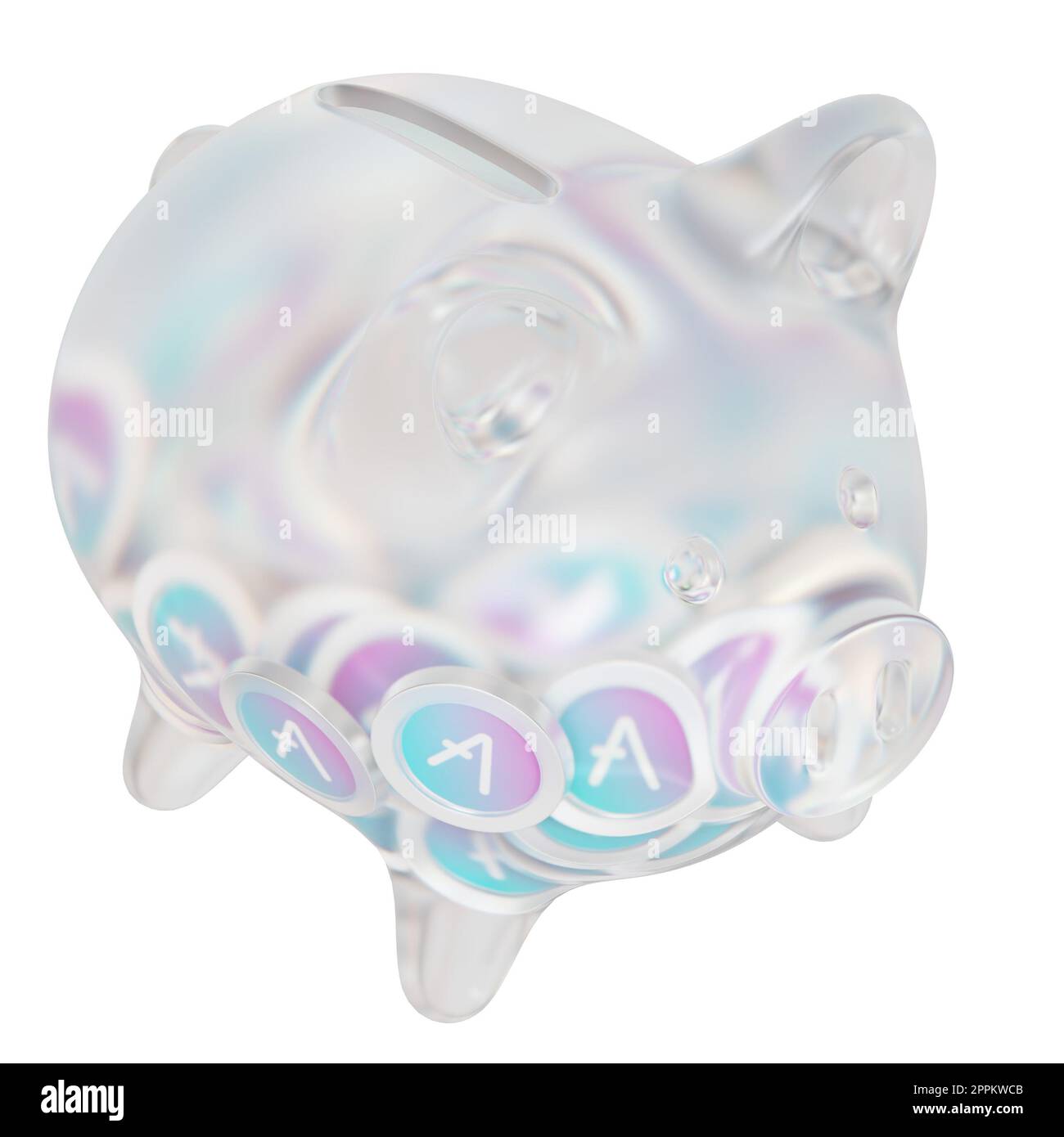 Salvadanaio in vetro trasparente Flare (FLR) con pile di monete cripto  decrescenti. Risparmiare inflazione, crisi finanziaria e perdere denaro.  illustrazione 3d Foto stock - Alamy