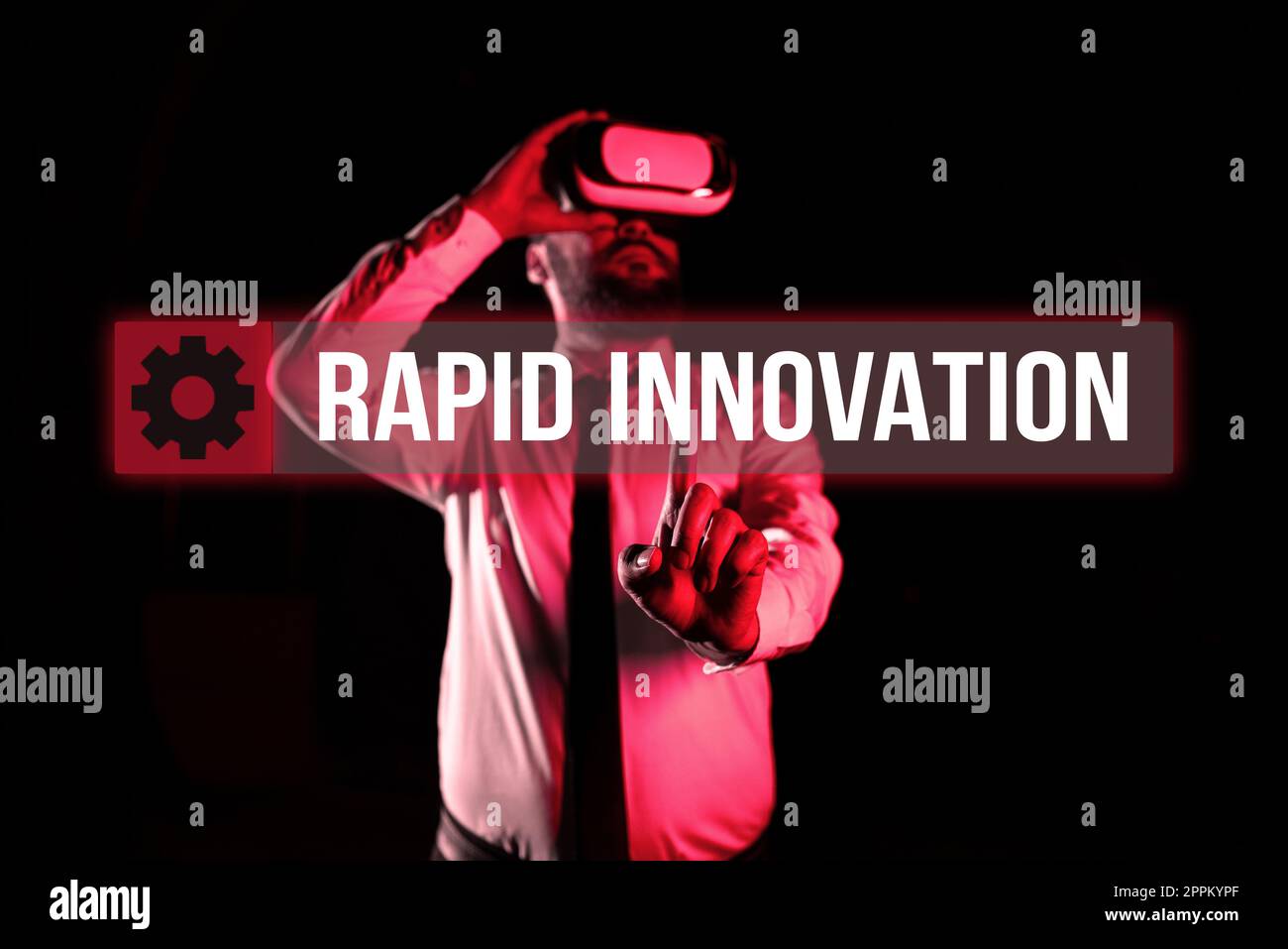 Ispirazione che mostra il segno Rapid Innovation. Vetrina di business caratteristica di un sito web che algoritmi di motori di ricerca Foto Stock