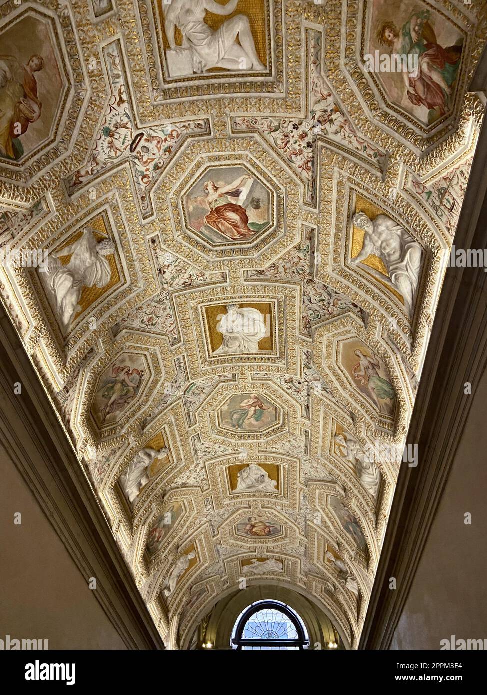 Soffitto ornamentale nella galleria del Museo Correr Foto Stock