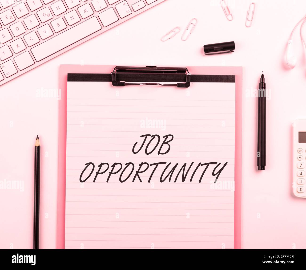 Firma che visualizza l'opportunità di lavoro. Parola per un'opportunità di lavoro o la possibilità di ottenere un lavoro Foto Stock