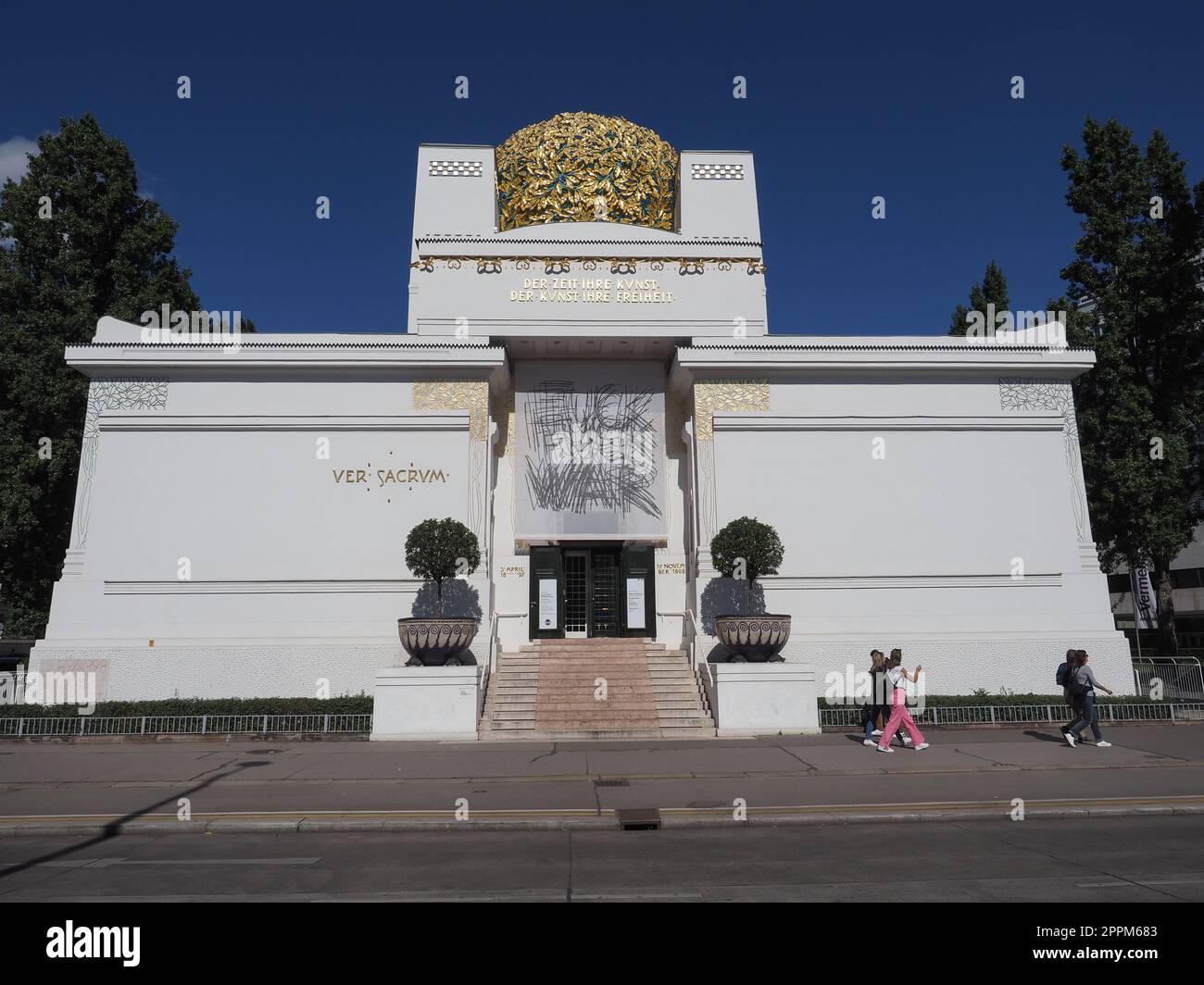 Edificio della secessione a Vienna Foto Stock