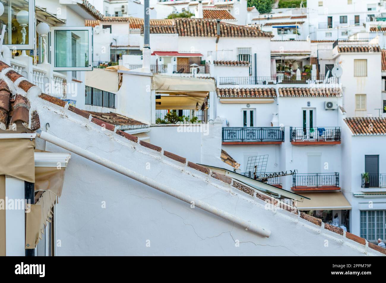 Architettura tipica nella città di Mijas, Spagna Foto Stock
