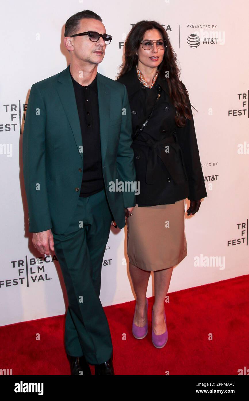Dave Gahan e Jennifer Sklias-Gahan, Tribeca Film Festival, New York, USA Foto Stock