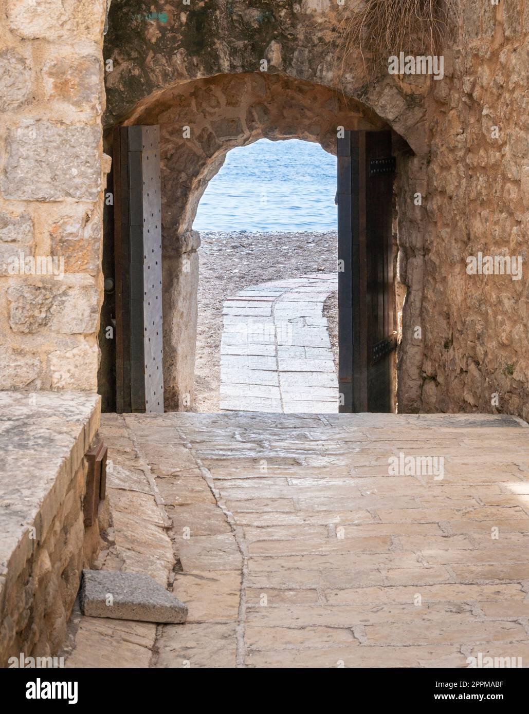 Città vecchia di Budva, Montenegro Foto Stock