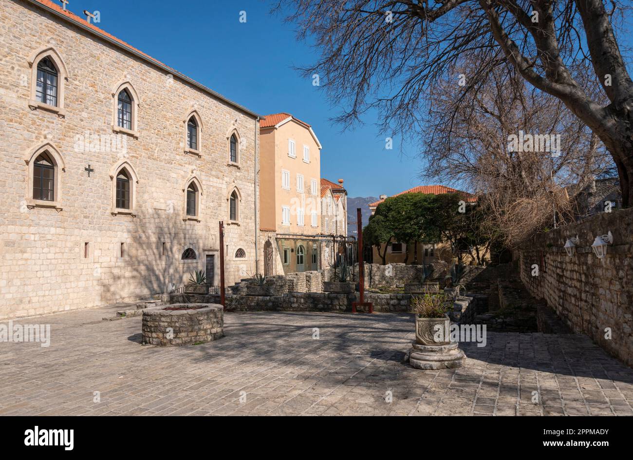 Città vecchia di Budva, Montenegro Foto Stock