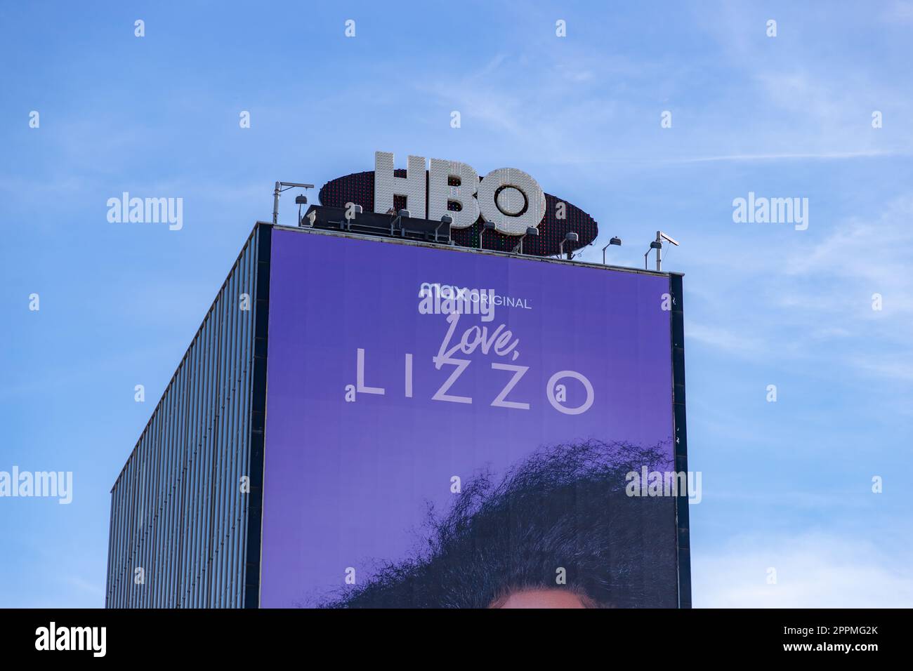 HBO Max Lizzo Advertising Foto Stock