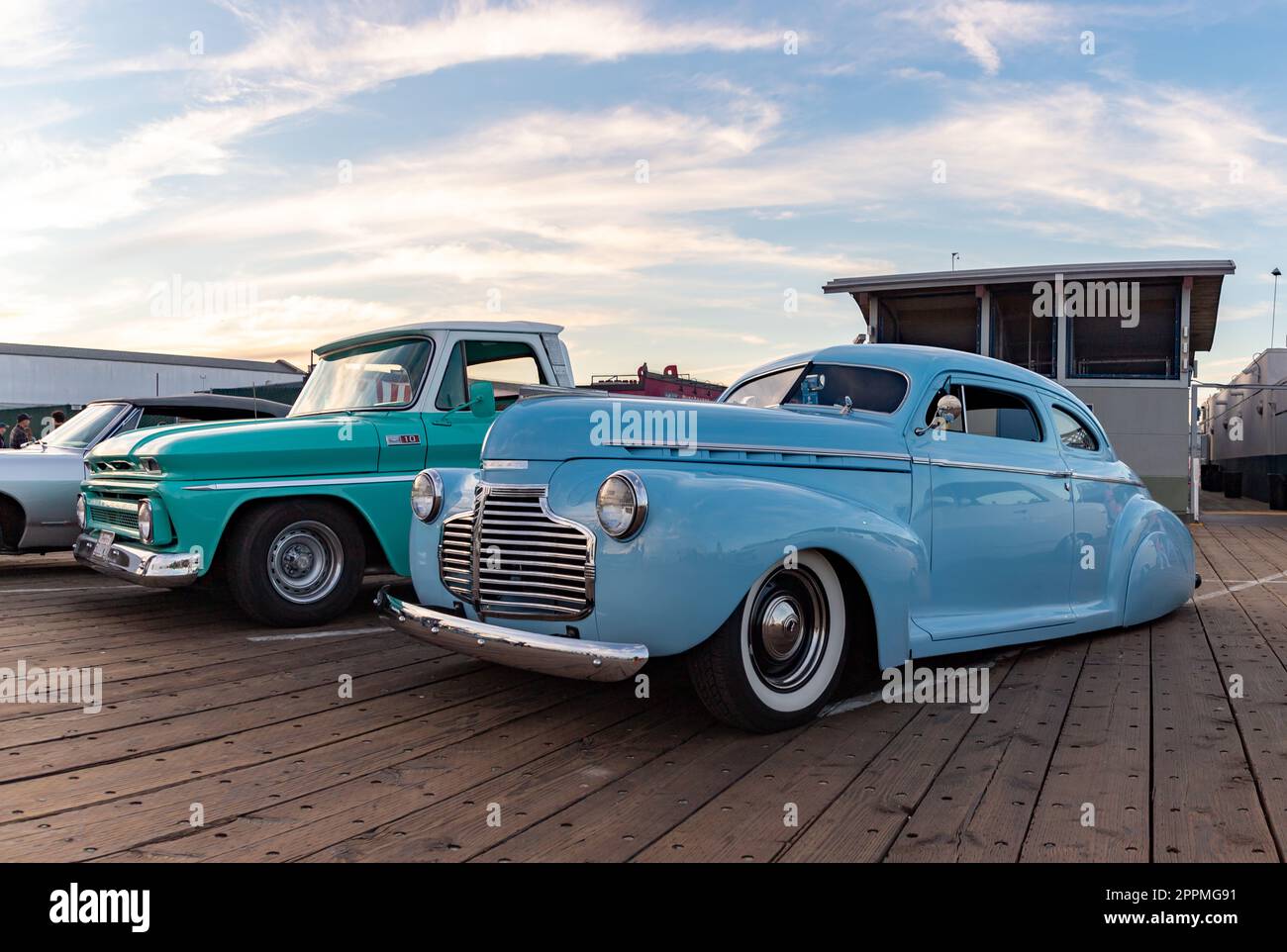 Chevrolet Master Deluxe e Chevrolet K10 Fleetside Foto Stock