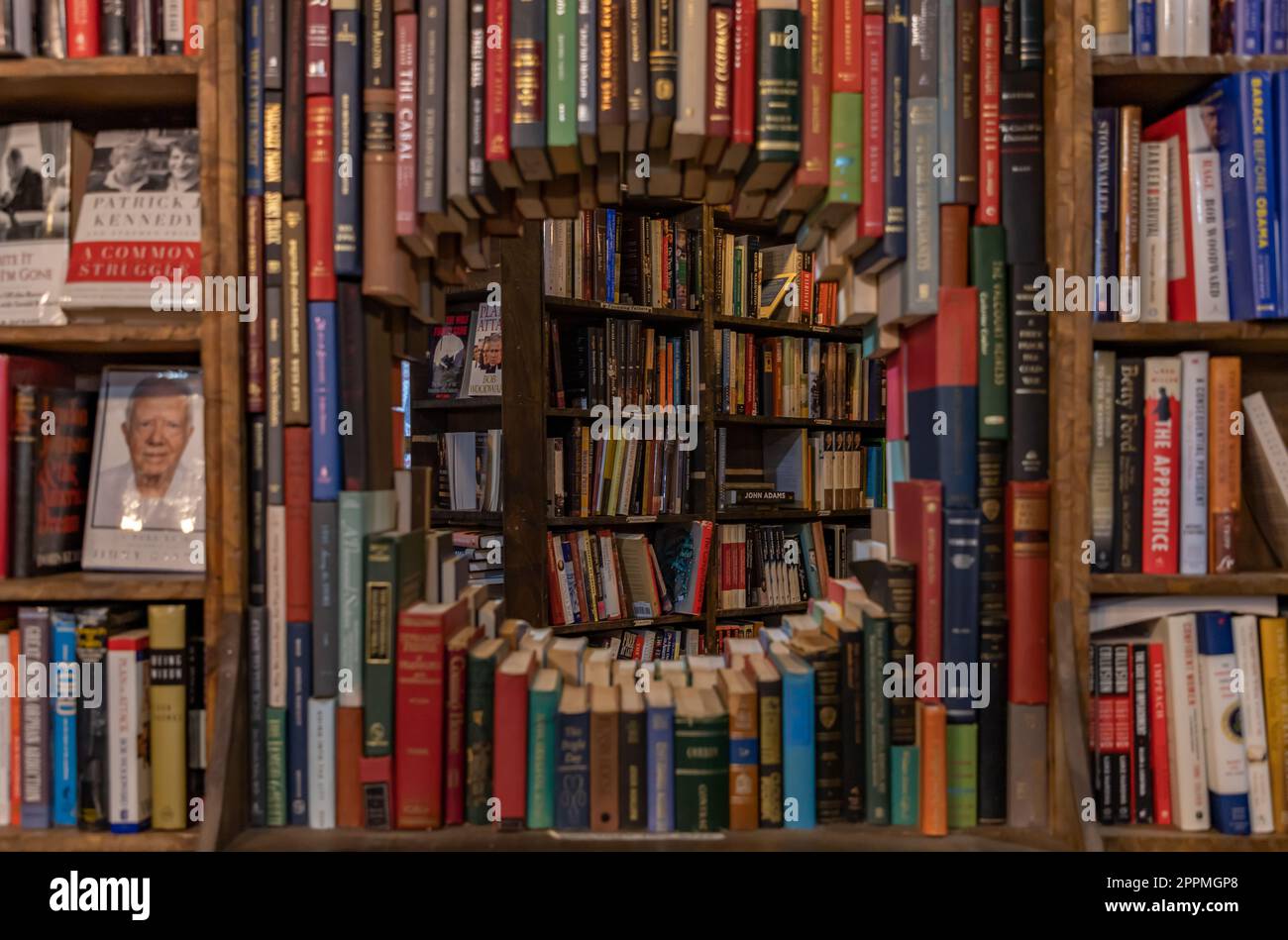 The Last Bookstore - Book Hole Foto Stock