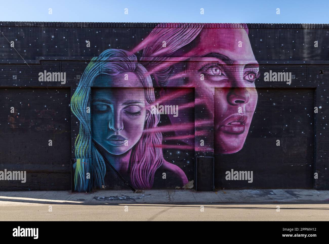 Senza titolo Carly Ealey Mural Foto Stock