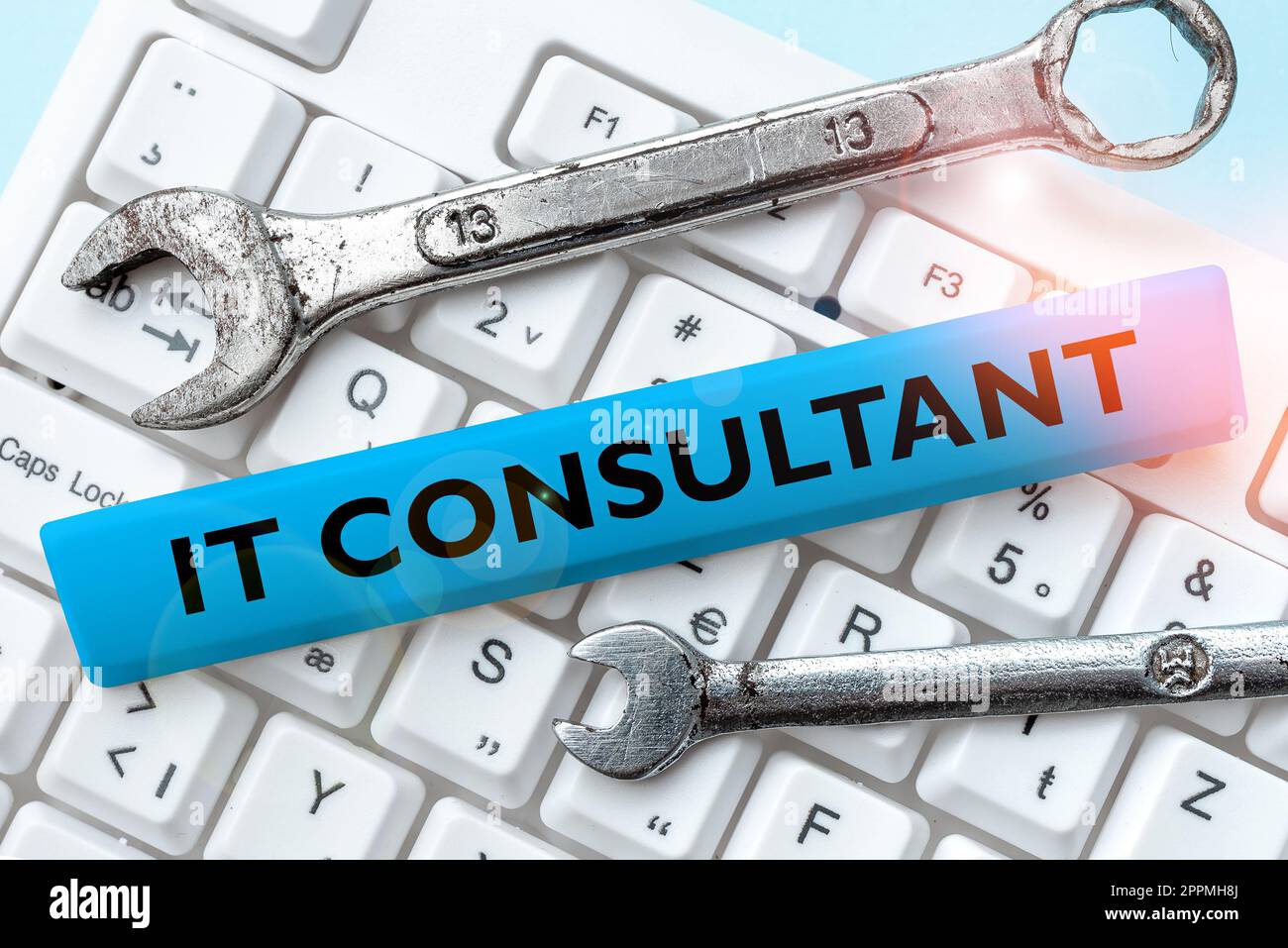 Testo che mostra ispirazione Consulente IT. La foto concettuale si concentra sulla consulenza alle organizzazioni su come gestire i propri servizi IT Foto Stock