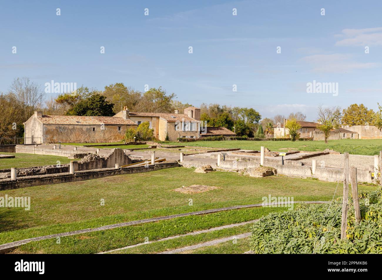 Villa gallo-romana di Plassac, Francia Foto Stock