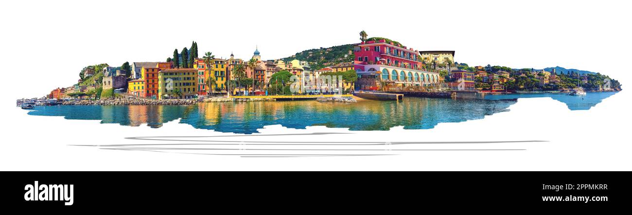 Architettura di Santa Margherita Ligure Foto Stock