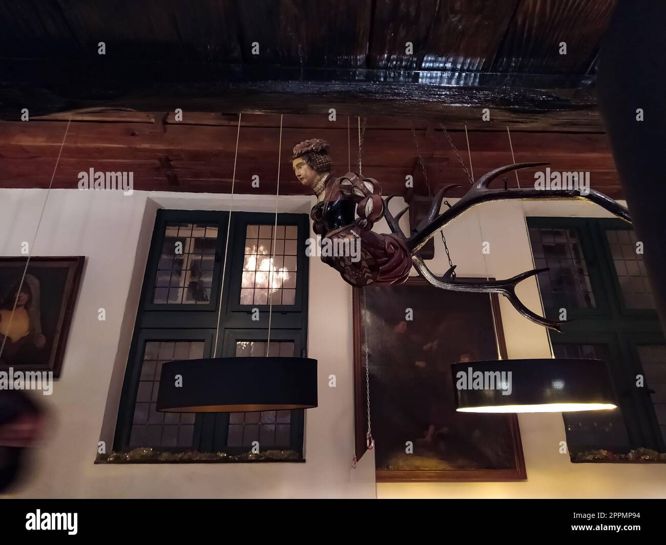 Cafe Panis si trova vicino a Notre-Dame. Foto Stock