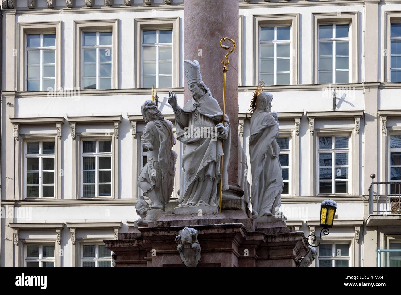 Colonna di St. Anna in via Maria Teresa, Innsbruck, Austria Foto Stock
