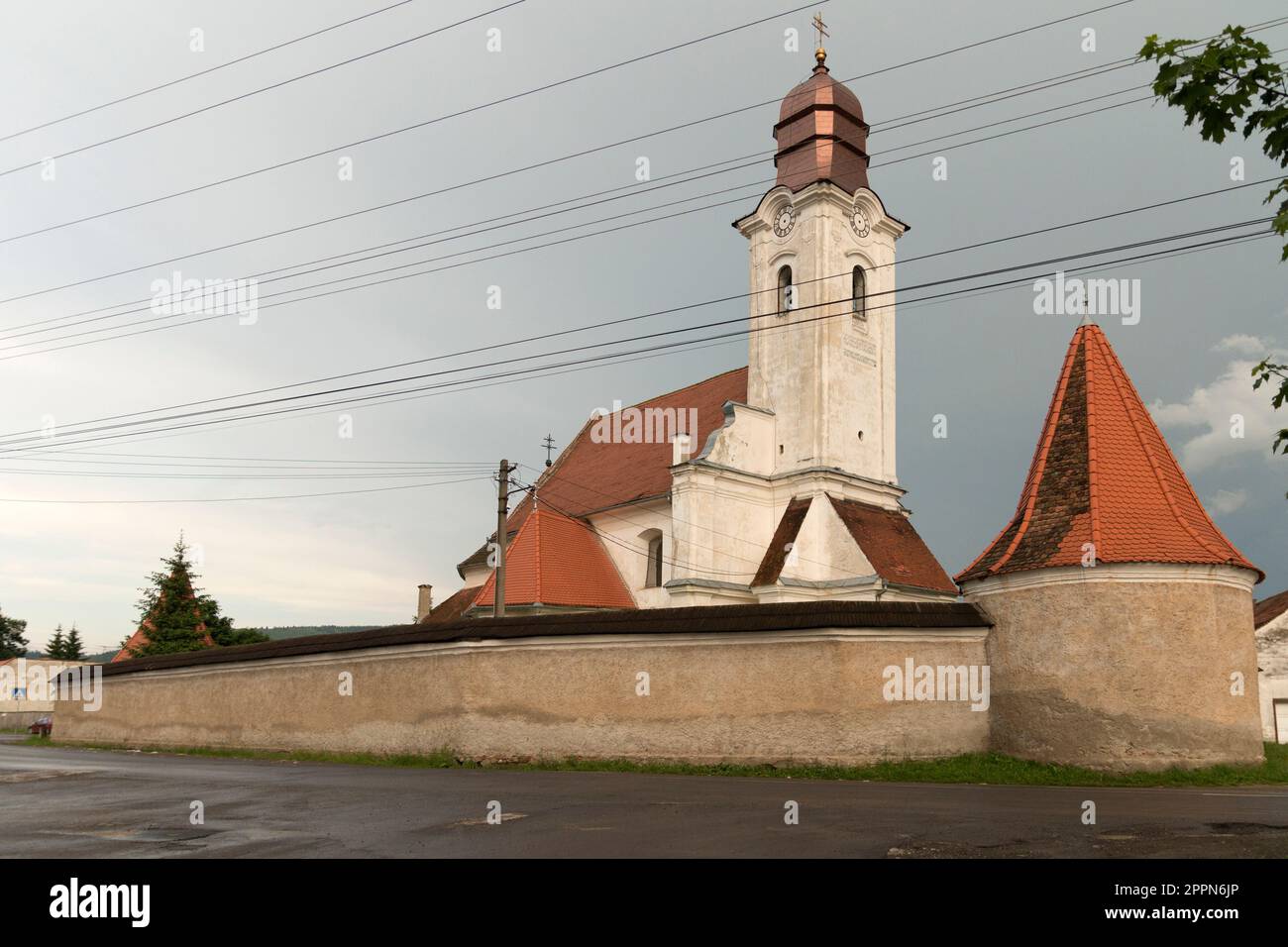 Gheorgheni Romania 22. 2021 giugno. Chiesa armena cattolica Gyergyoszentmiklos. Foto Stock