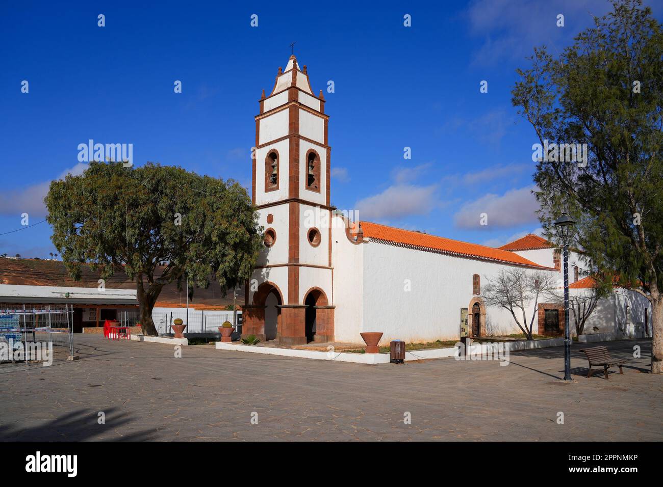 Hermitage-chiesa di Santo Domingo de Guzman a Tetir, una piccola città nel centro dell'isola di Fuerteventura, nelle Canarie, Spagna - Foto Stock