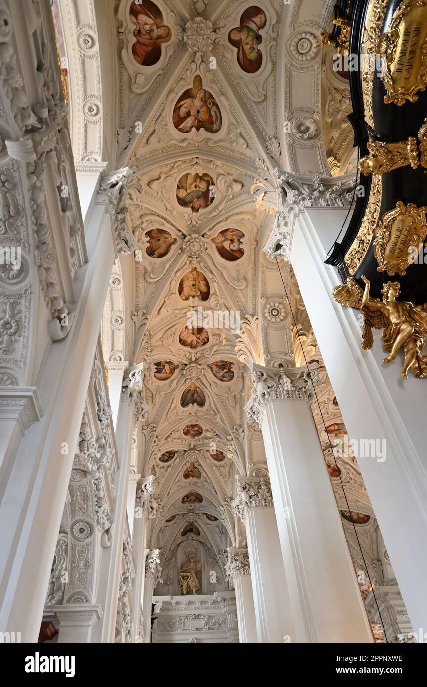 Mariazell, Stiria, Austria. Vista interna della Basilica di Mariazell Foto Stock