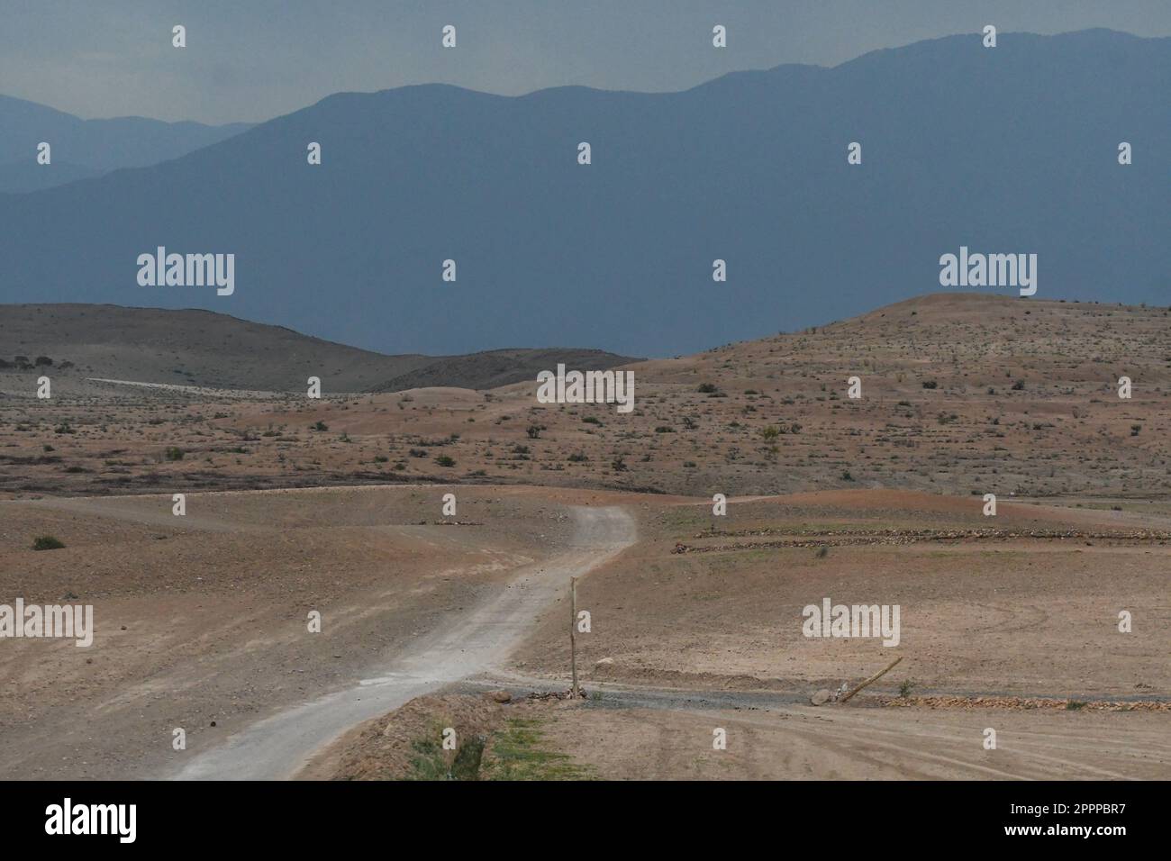 Deserto di Agafay Foto Stock