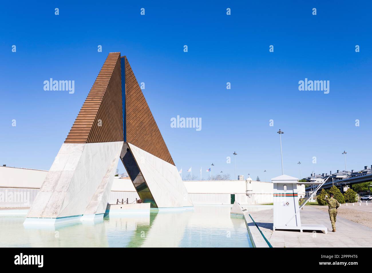 Monumento aos Combatentes do Ultramar, Monumento ai combattenti d'oltremare, Belem, Lisbona, Portogallo, Europa Foto Stock