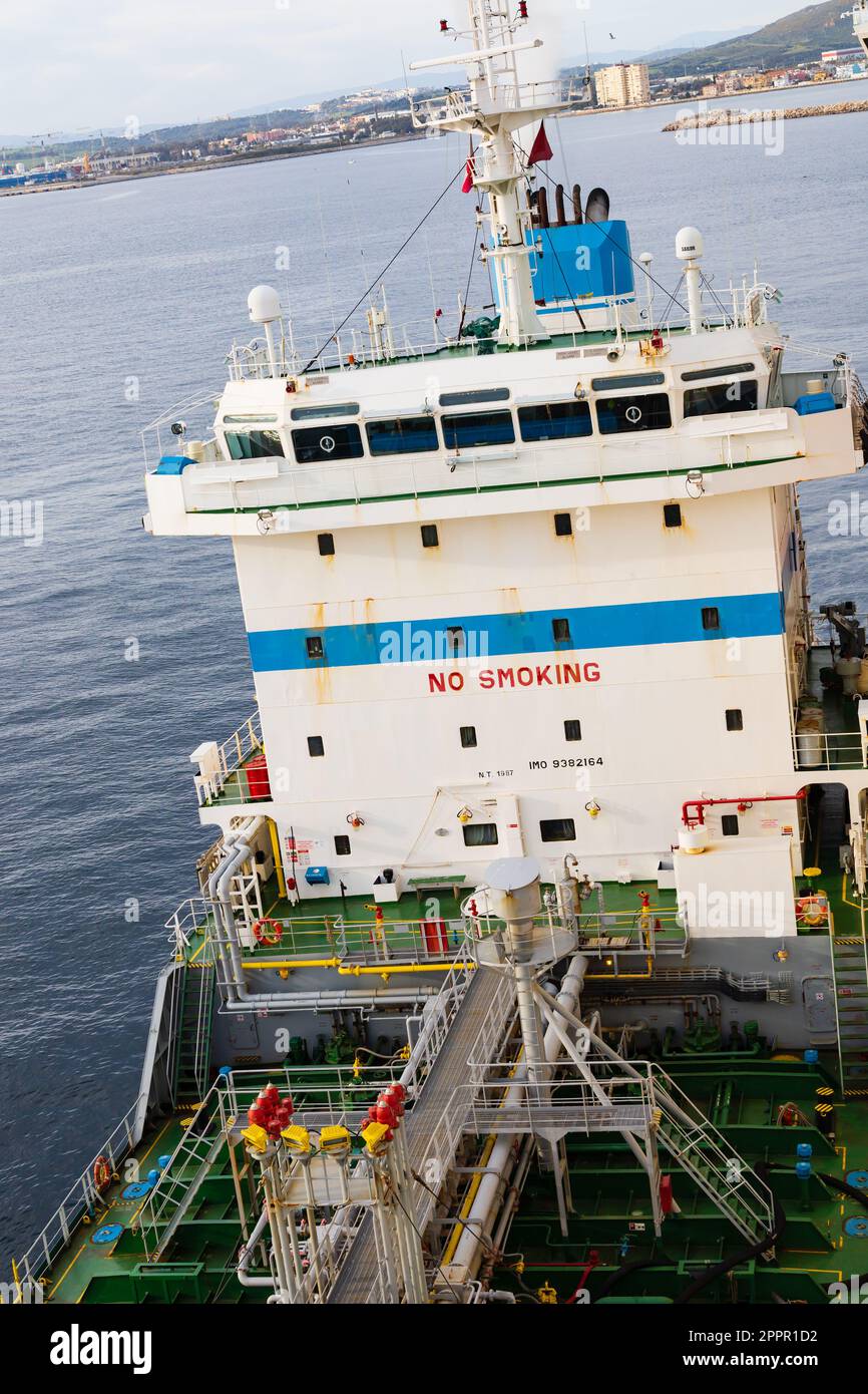 KASSOS, petroliera per carburante alla rinfusa, registrata a Limassol, Cipro. Come mare nel porto di Gibilterra. imo 9382164. Navigazione KASSOS. MM Marine. L’oltremare britannica Foto Stock