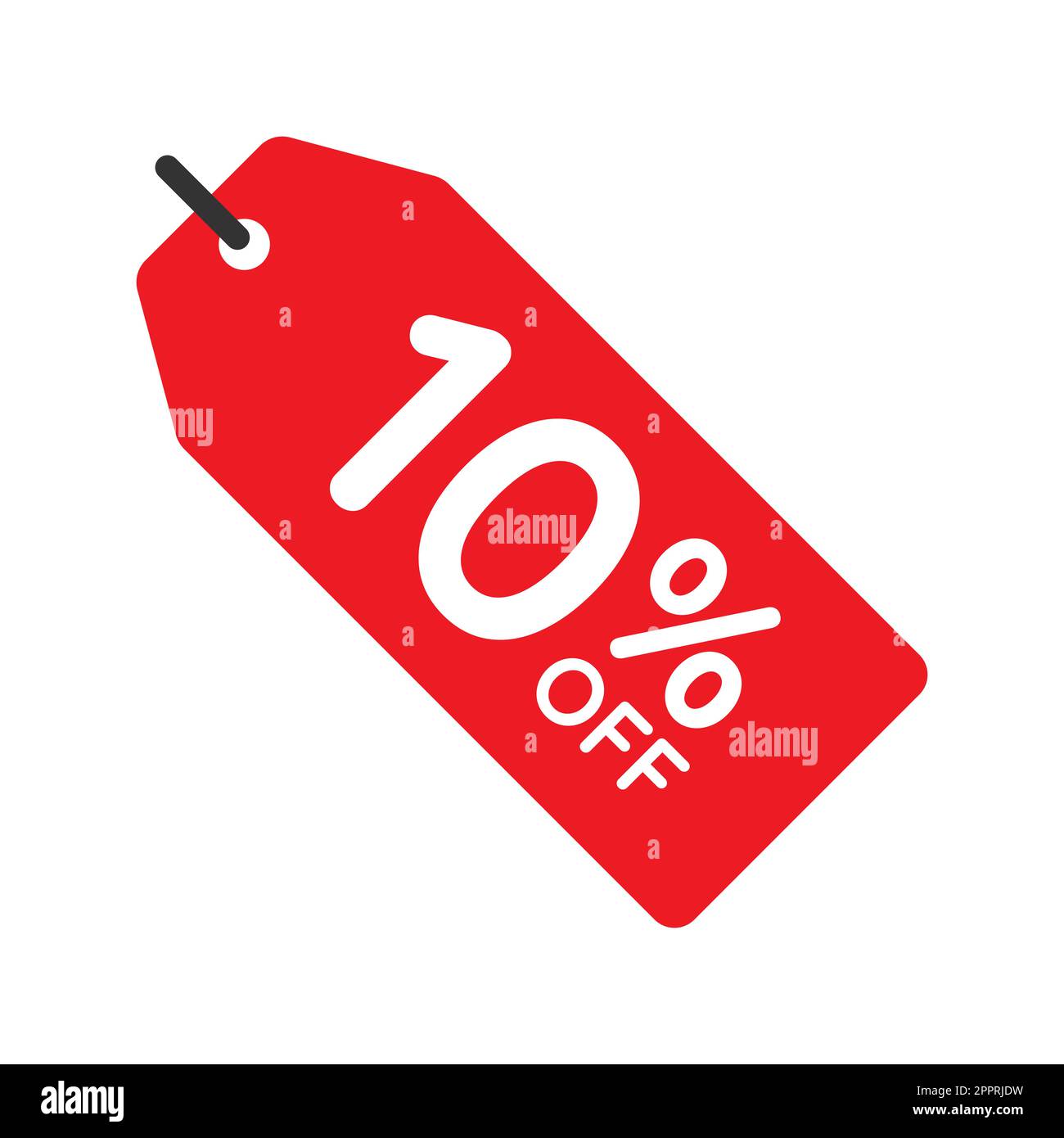 10 percento su sfondo bianco Immagini Vettoriali Stock - Alamy