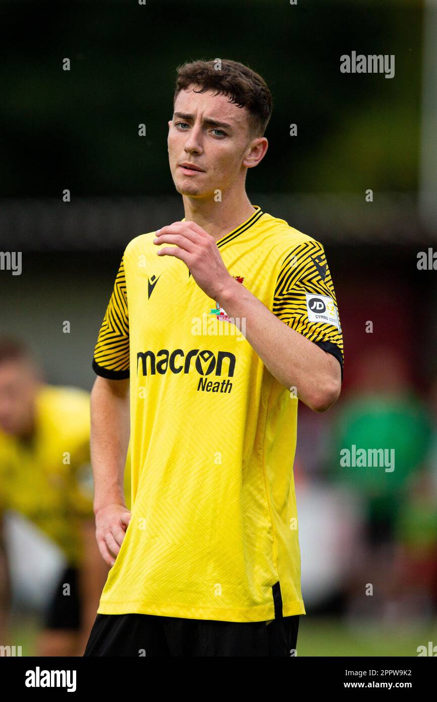 Briton Ferry Llansawel / Swansea City U23 in una pre-stagione amichevole il 27th luglio 2022. Foto Stock