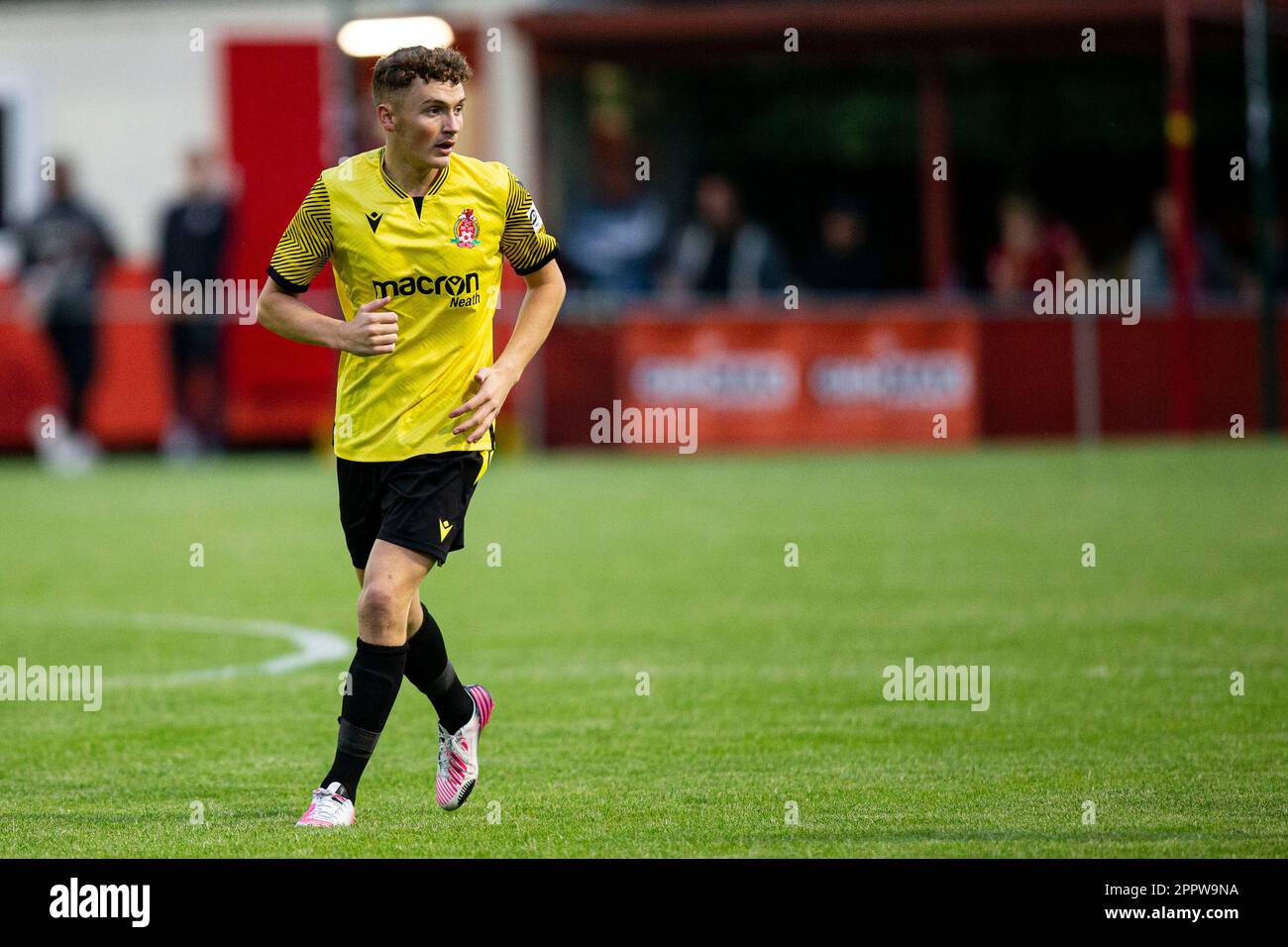 Briton Ferry Llansawel / Swansea City U23 in una pre-stagione amichevole il 27th luglio 2022. Foto Stock