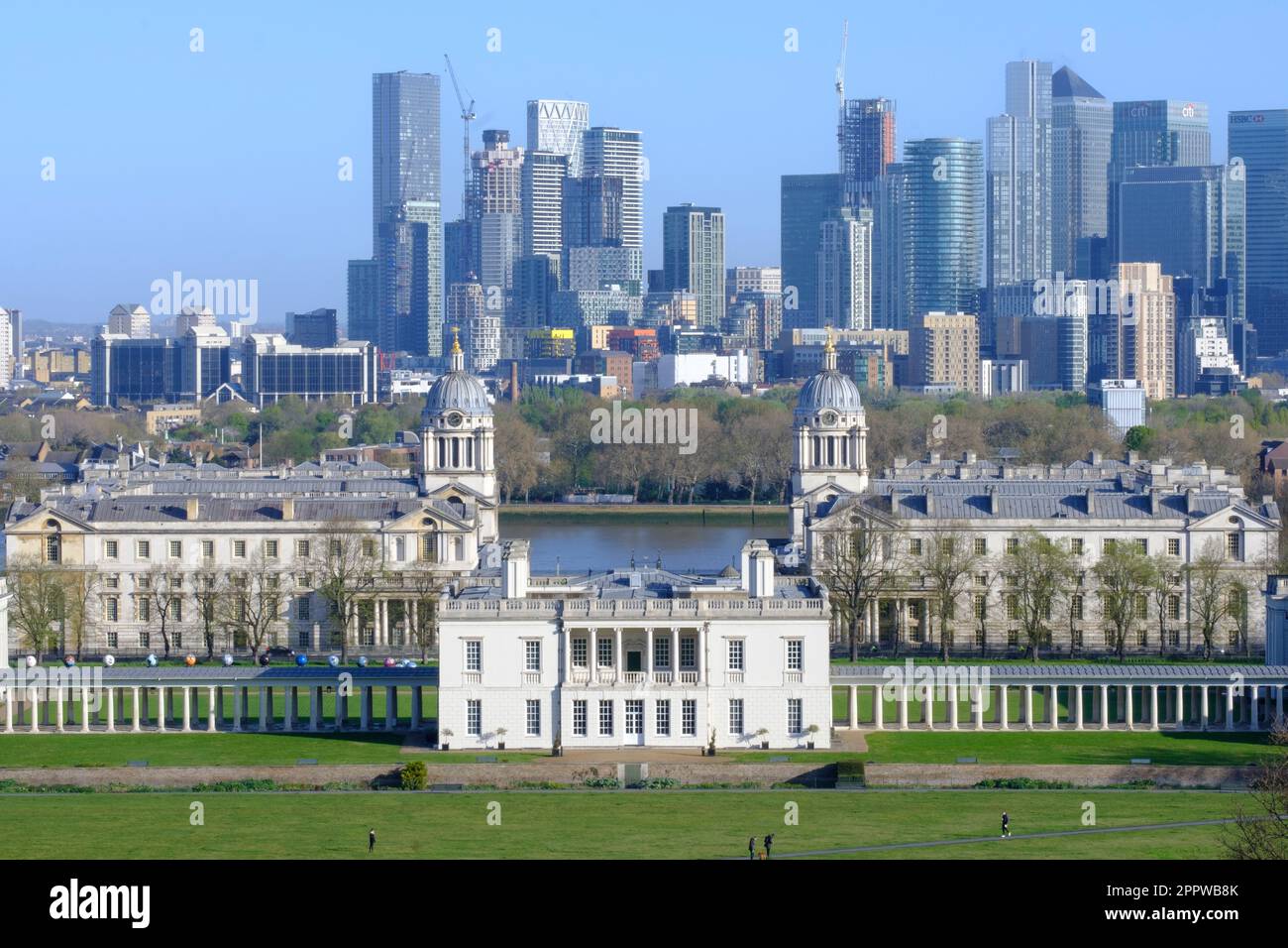La Casa della Regina di Greenwich è un capolavoro di architettura del 17th° secolo progettato dal pionieristico architetto Inigo Jones12. Foto Stock