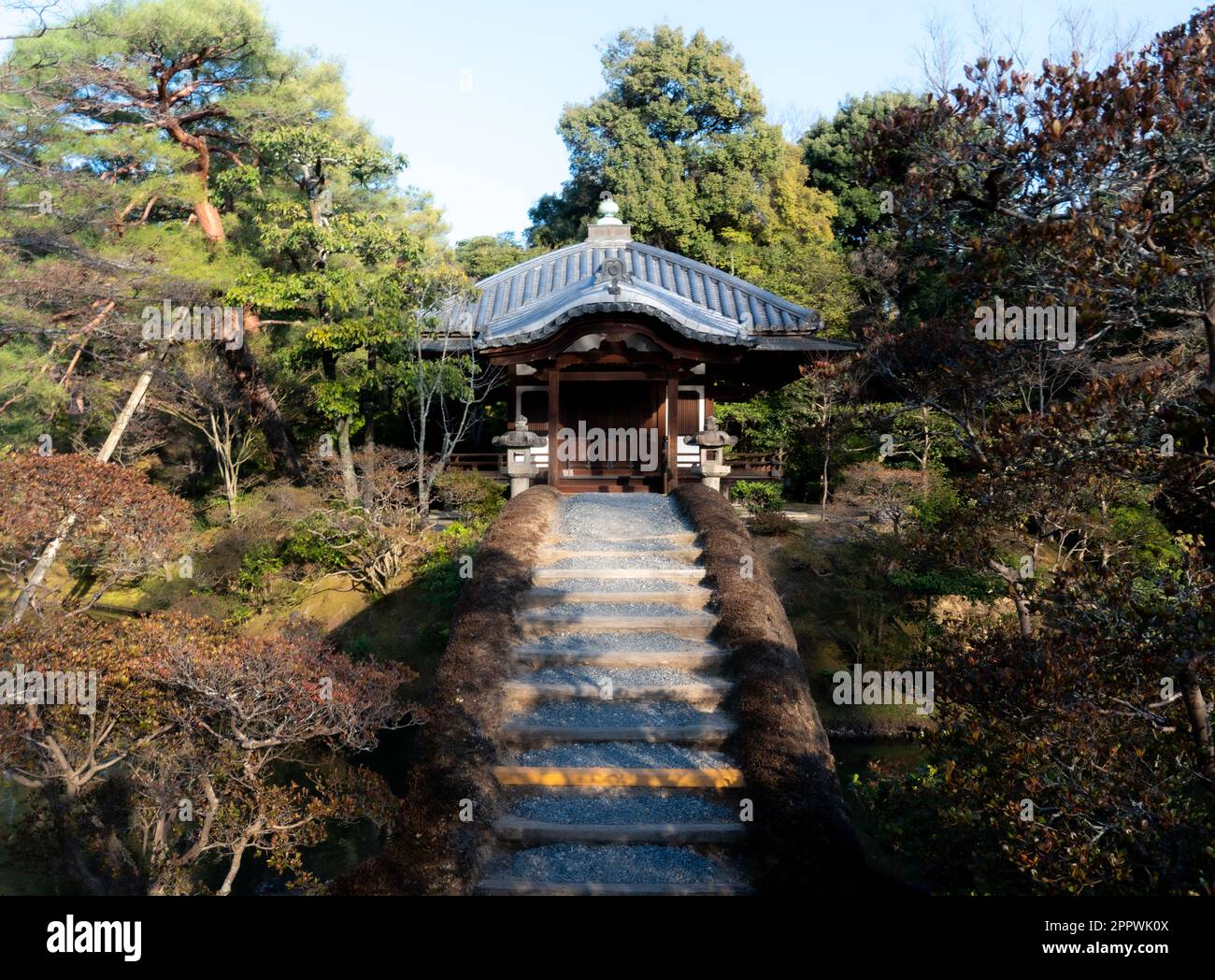 Katsura Imperial Villa costruita come una proprietà principesca nel 17th ° secolo è uno dei migliori esempi di architettura giapponese e di design del giardino. Foto Stock