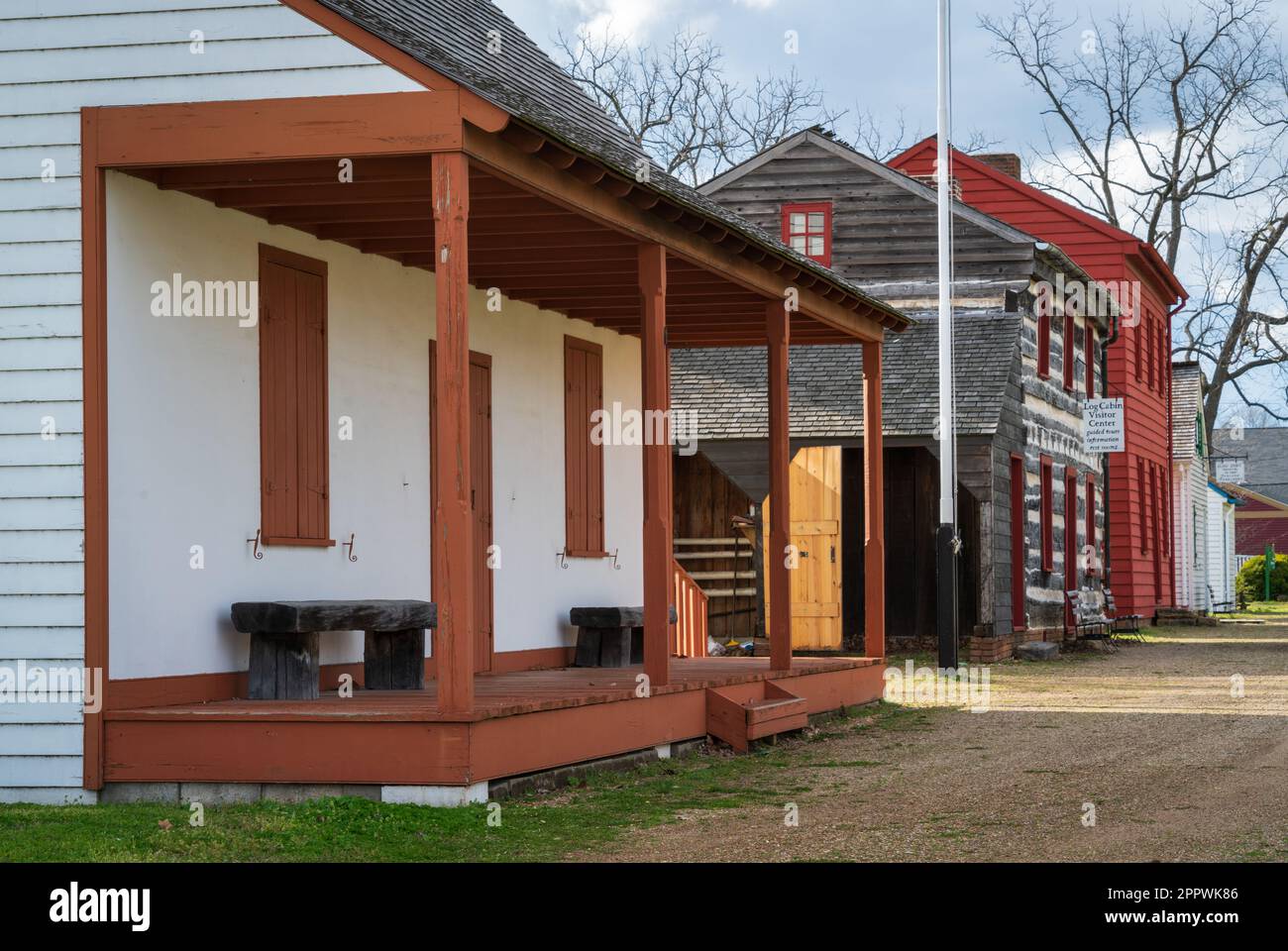 Luoghi storici di Vincennes in Indiana Foto Stock