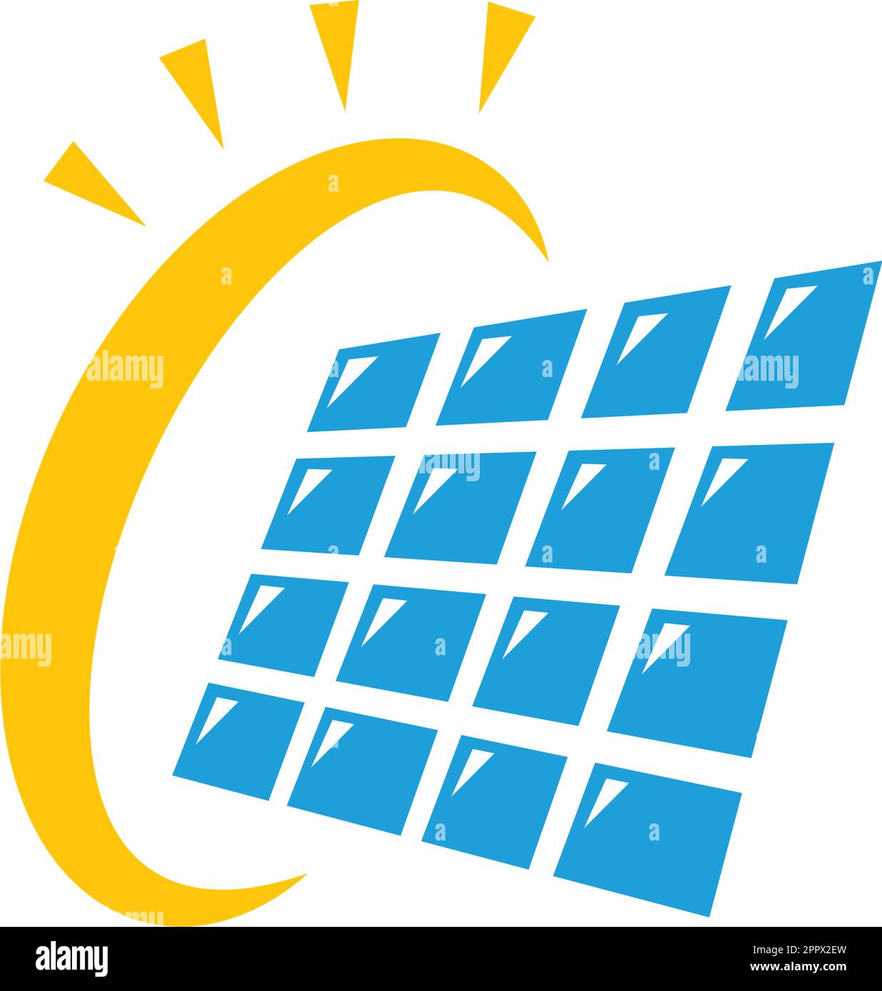 design dell'icona vettoriale del pannello solare Illustrazione Vettoriale