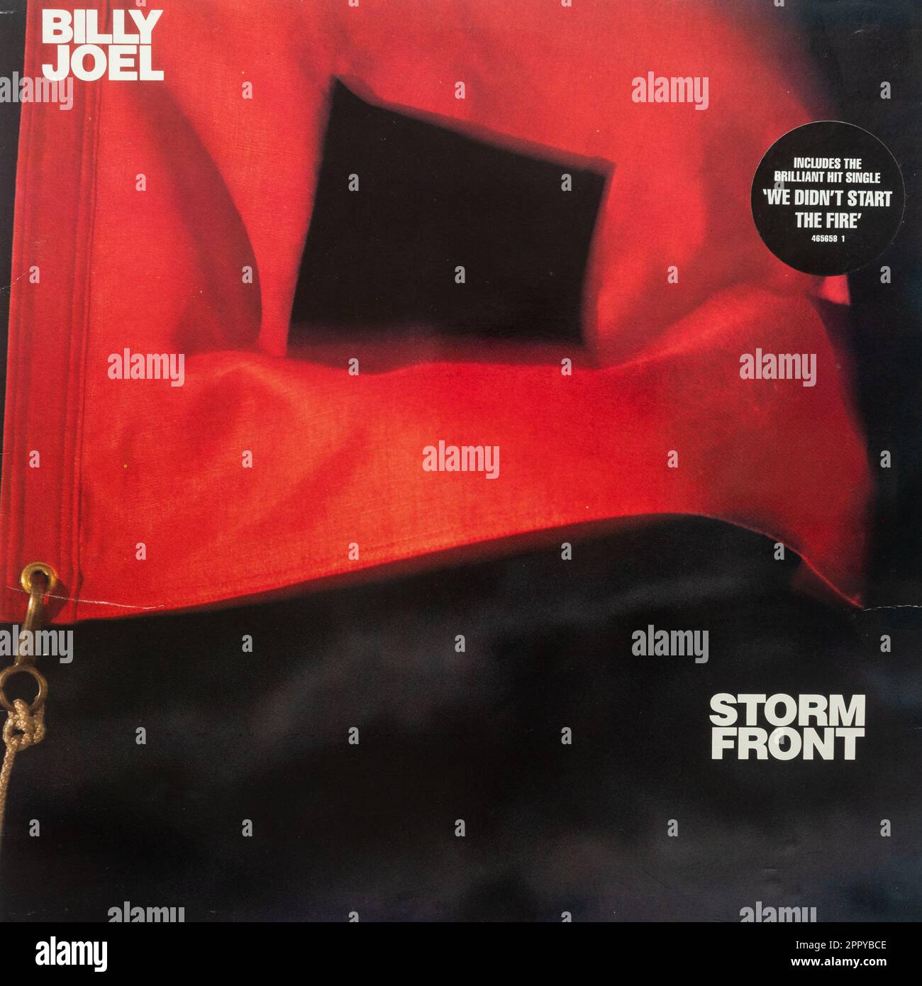 Storm Front copertina dell'album in vinile di Billy Joel, cantautore americano Foto Stock
