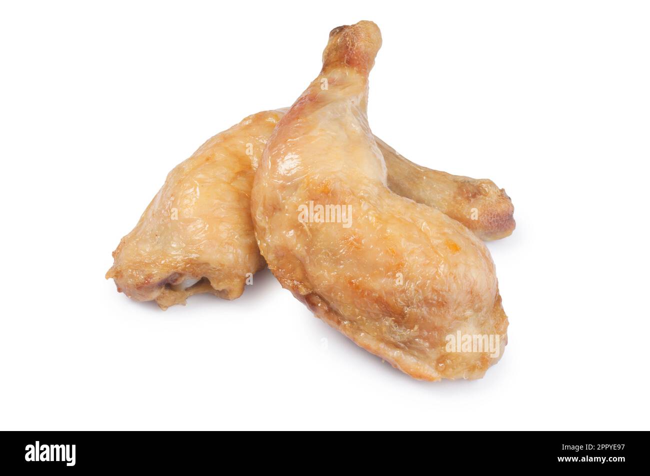 Cosce di pollo cotte - John Gollop Foto Stock