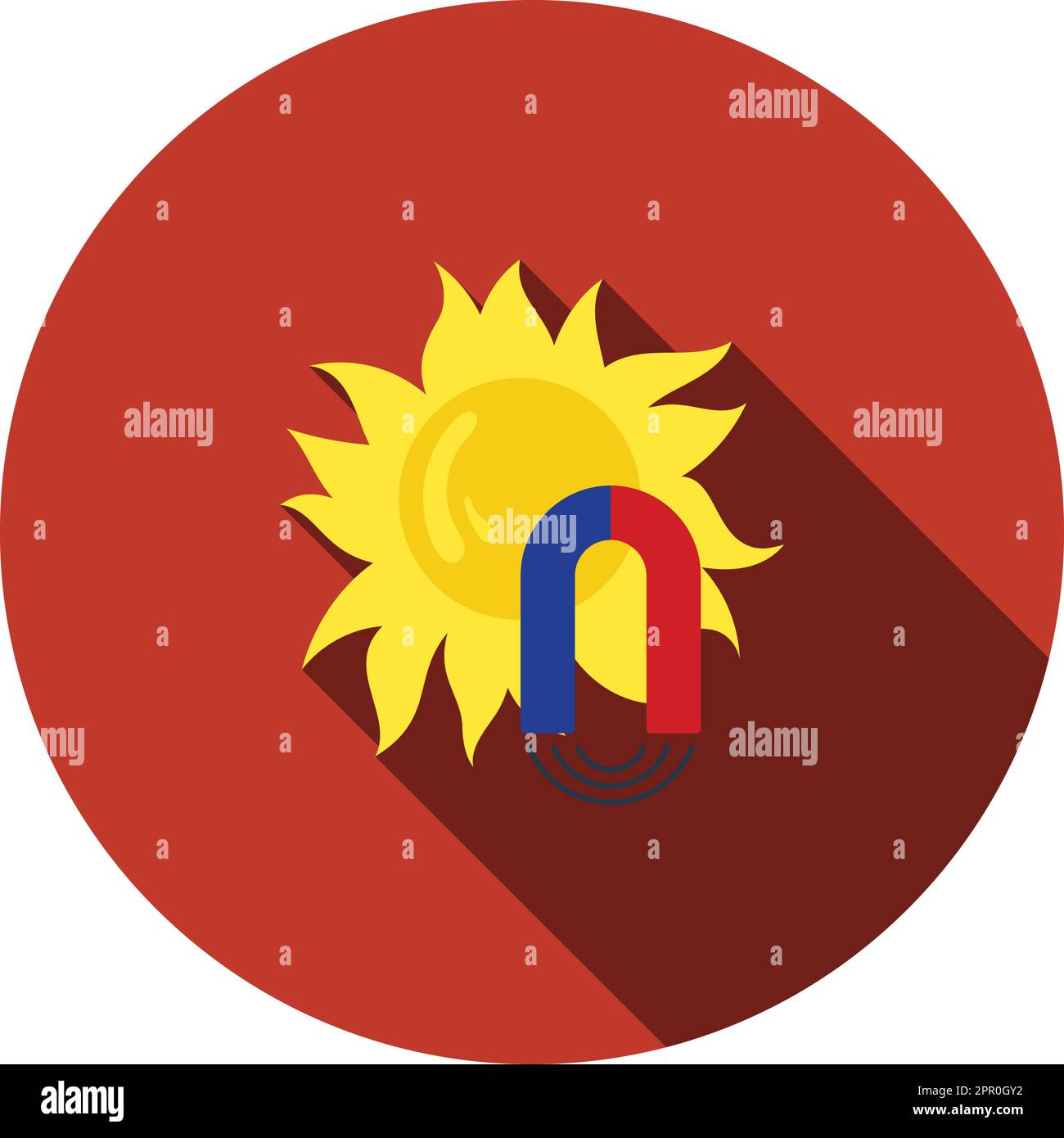 Icona Magnetic Storm Illustrazione Vettoriale