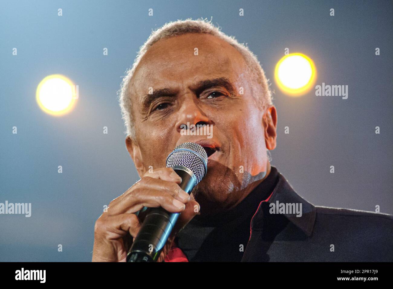 Lipsia, 12-19-2002, Harry Belafonte al gala di beneficenza ARD 'Jose Carreras -Gala 2002', Lipsia, 19 dicembre 2002. Foto Stock