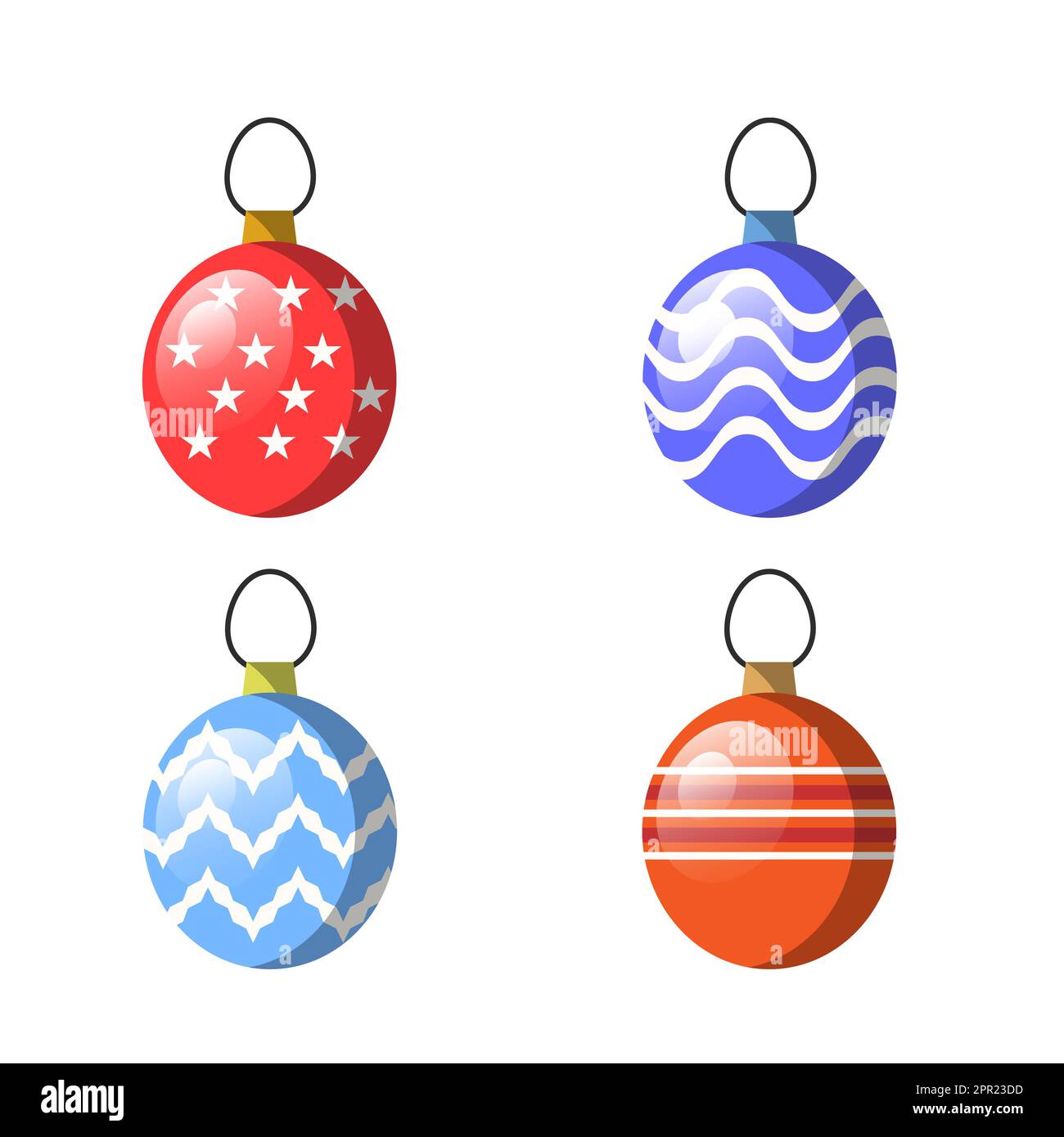 Luci di Natale su sfondo bianco Illustrazione Vettoriale