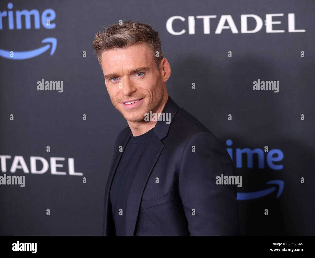 Culver City, Stati Uniti. 25th Apr, 2023. Richard Madden partecipa alla prima serie televisiva 'Citadel' di prime Video al Culver Theater martedì 25 aprile 2023. Storia: L'agenzia mondiale della spia Citadel è caduta, e i ricordi dei suoi agenti sono stati spazzati via. Ora il potente sindacato, Manticore, sta risorgendo nel vuoto. Gli agenti della Cittadella possono ricordare il loro passato e invocare la forza per combattere? Foto di Greg Grudt/UPI Credit: UPI/Alamy Live News Foto Stock