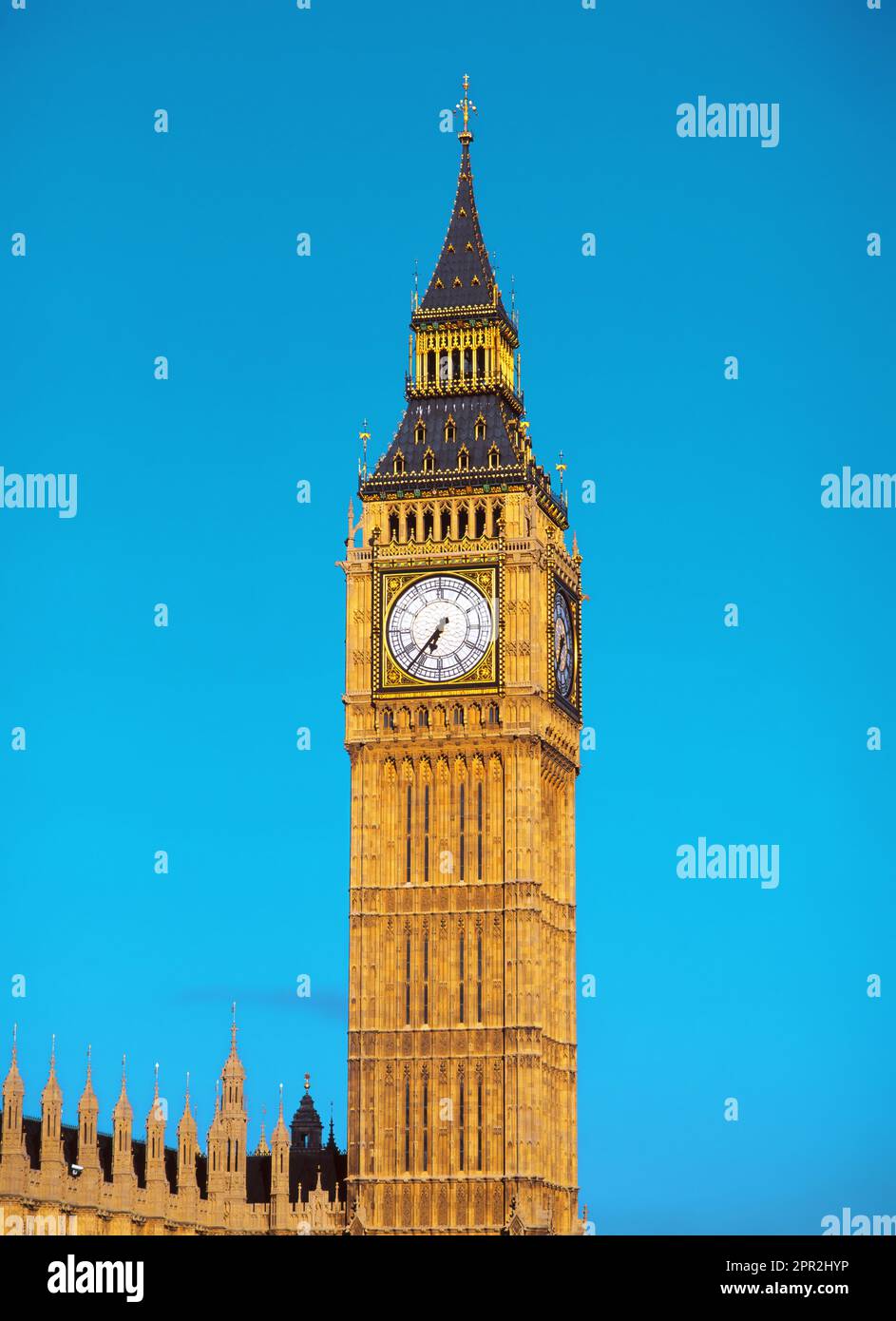 La torre di orologio del Big ben, Londra, Inghilterra, Regno Unito Foto Stock