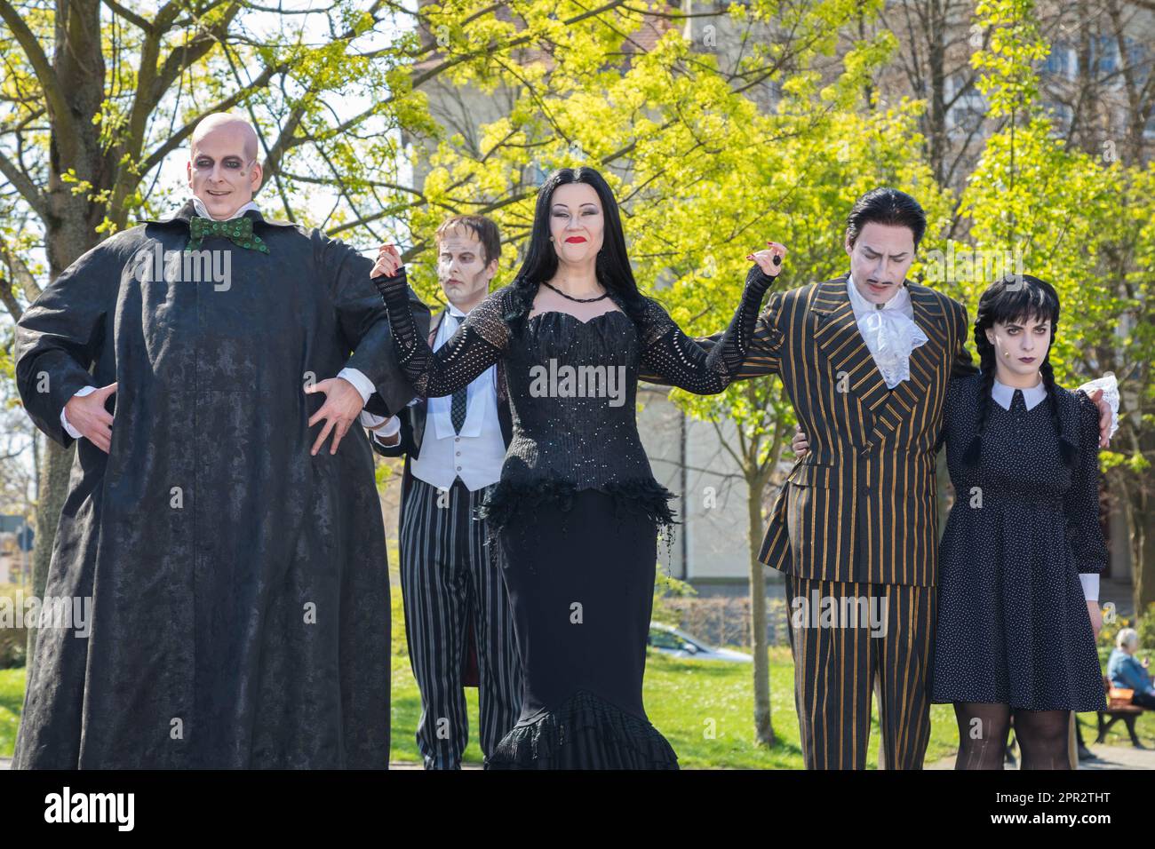 Open Air Veranstaltung zum traditionellen Startschuss zum Vorverkauf für den 27. Bautzener Theatersommer auf dem Theatervorplatz am Theater Bautzen. B Foto Stock