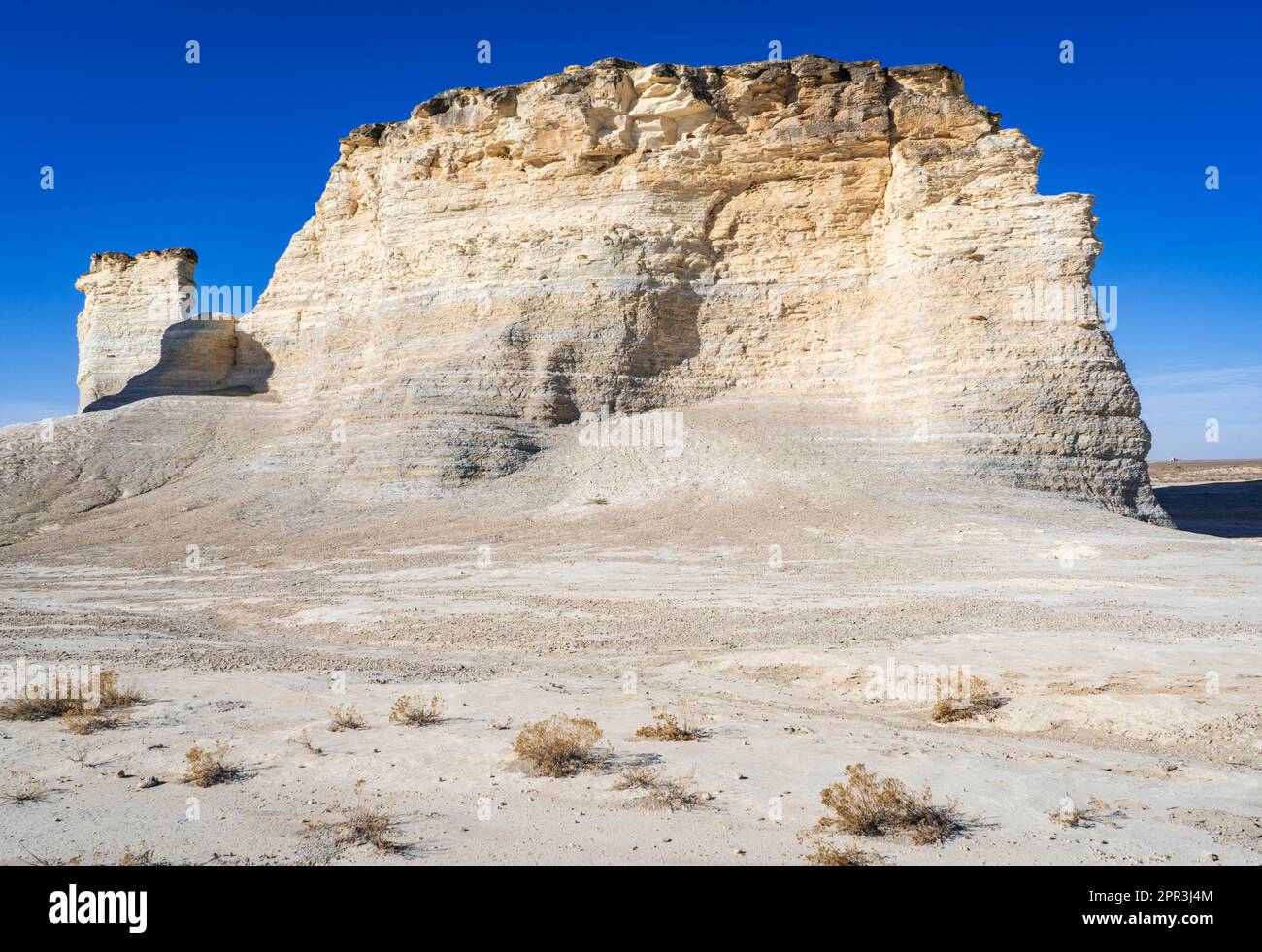 Monument Rocks, grandi formazioni di gesso in Kansas Foto Stock