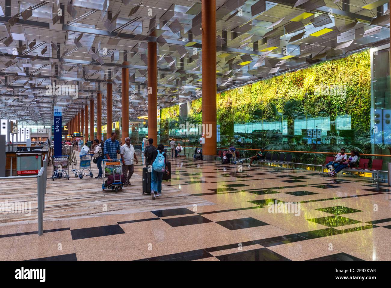 Aeroporto Changi di Singapore Terminal 3. Singapore. Foto Stock