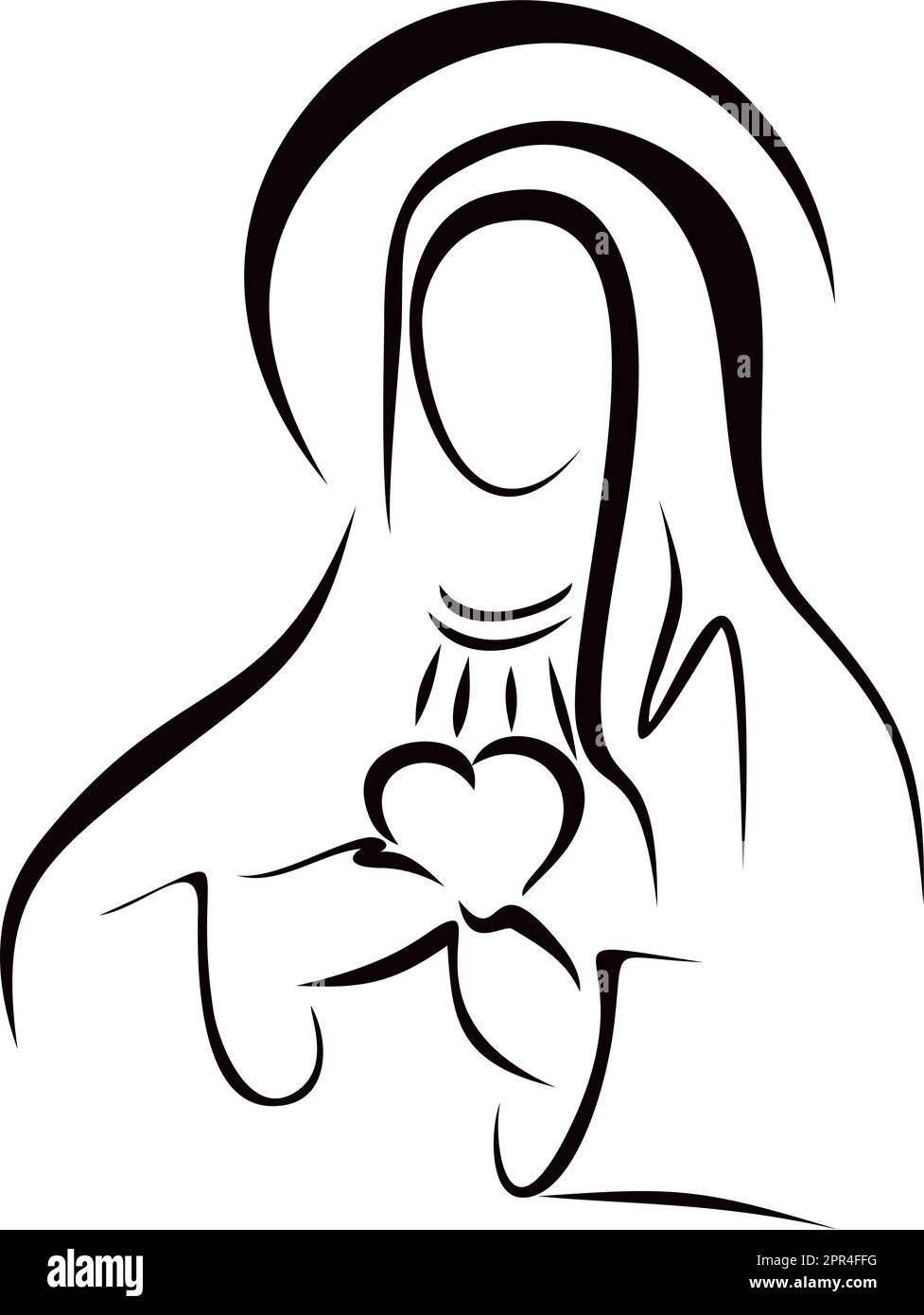 La beata Vergine Maria Illustrazione Vettoriale