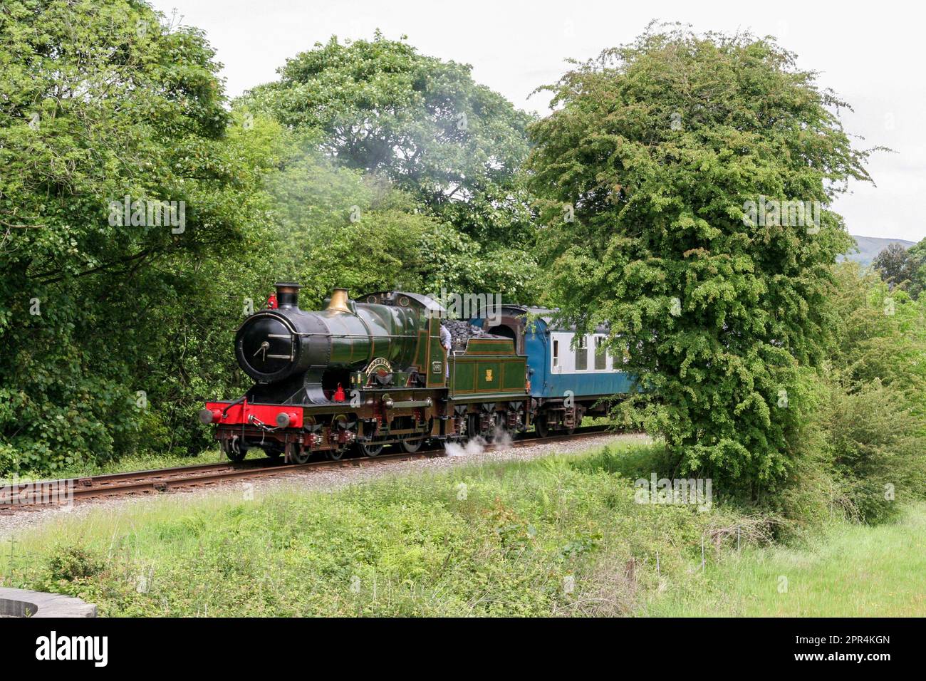 Città di Truro sulla ferrovia del Lancashire orientale Foto Stock