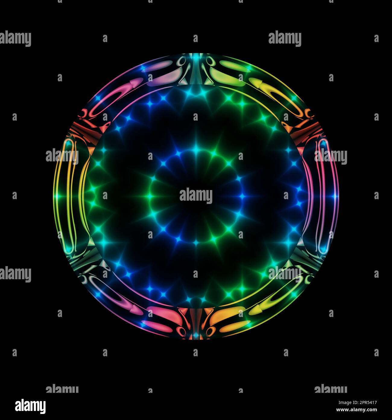 cerchio magico di colori Foto Stock