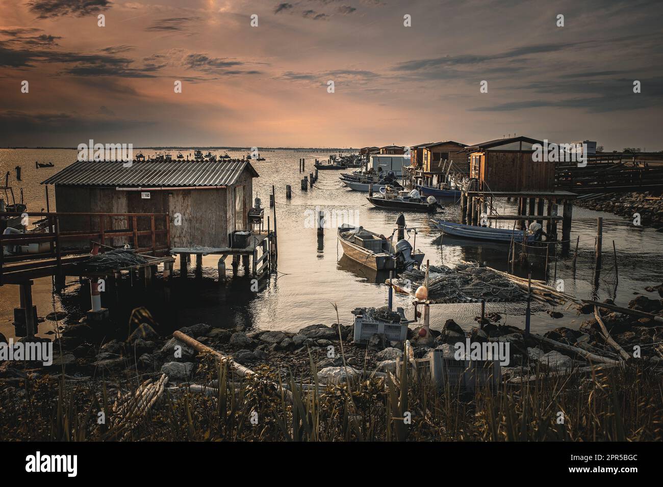 Sacco degli Scardovari po in Italia Foto Stock